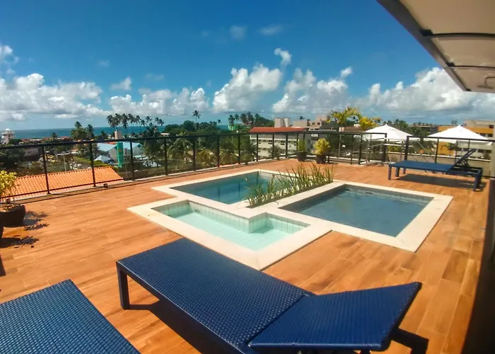 Flat 104 - Na Rua das Piscinas Naturais no Centro de Porto de Galinhas